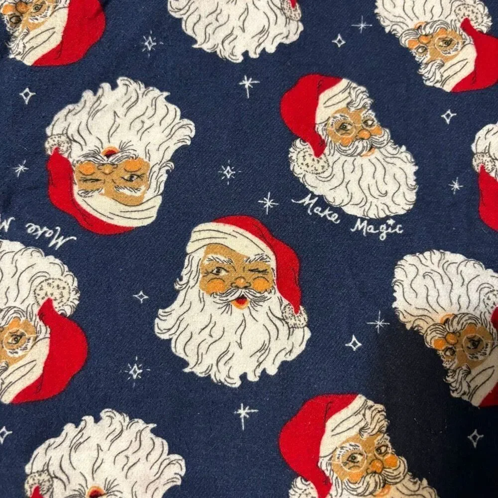 Old Navy XL Christmas Santa100% Cotton Flannel pockets Pajama Pants